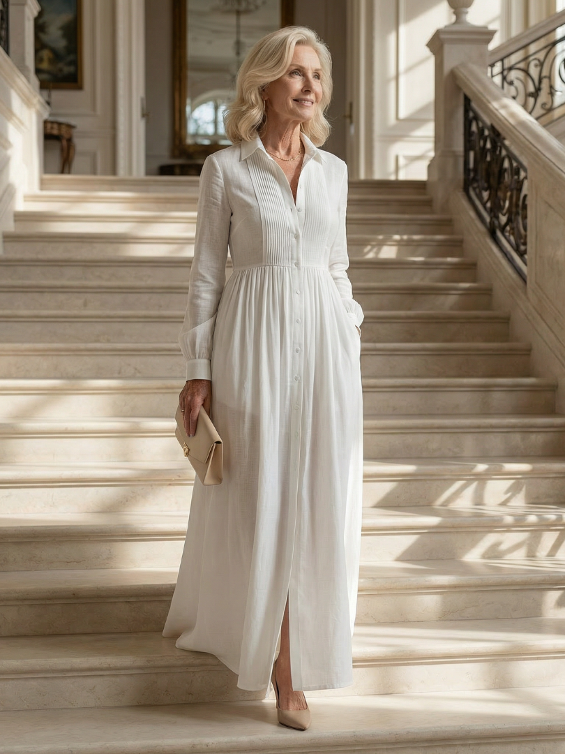 Fátima | Vestido Maxi de Flujo Suave