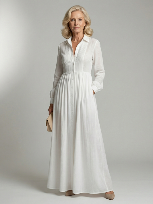Fátima | Vestido Maxi de Flujo Suave