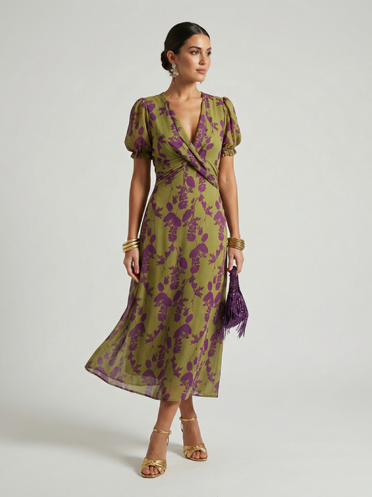Anaïs | Vestido Midi Floral Relajado