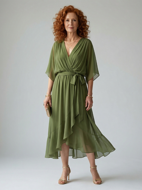 Marina | Vestido Midi con Caída Ligera