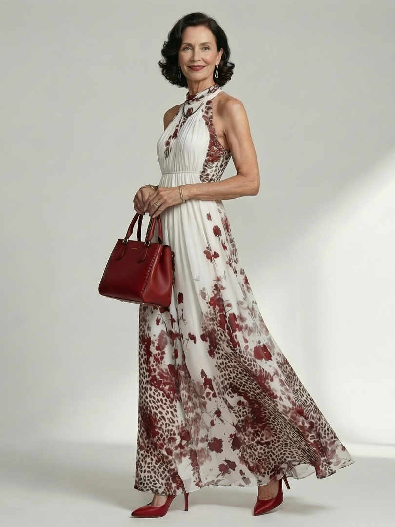 Marisa | Vestido Maxi Plisado Blanco