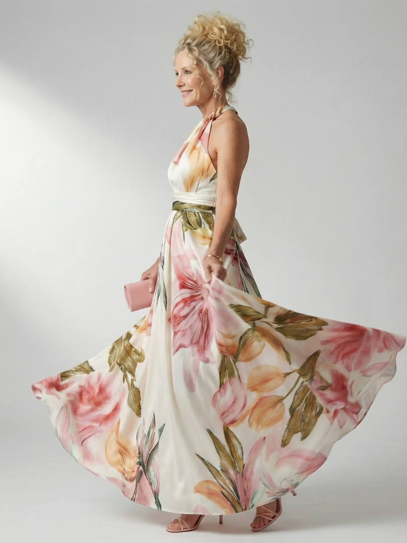 Bárbara | Vestido Maxi Floral Ligero