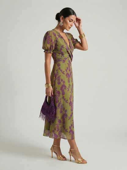 Anaïs | Vestido Midi Floral Relajado