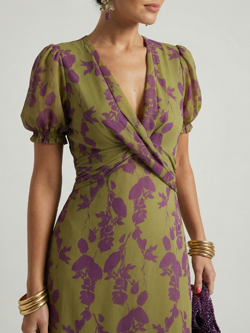 Anaïs | Vestido Midi Floral Relajado