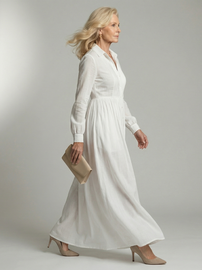 Fátima | Vestido Maxi de Flujo Suave