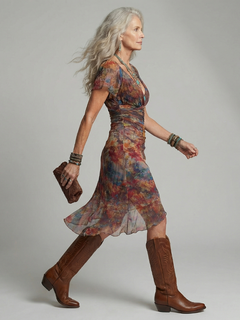 Gema | Vestido Midi Halter Silencioso