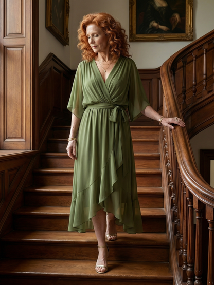Marina | Vestido Midi con Caída Ligera
