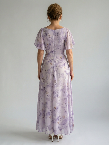 Pilar | Vestido Midi con Mangas de Volante