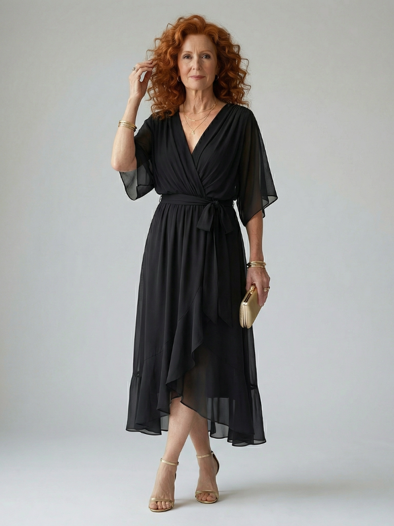Marina | Vestido Midi con Caída Ligera