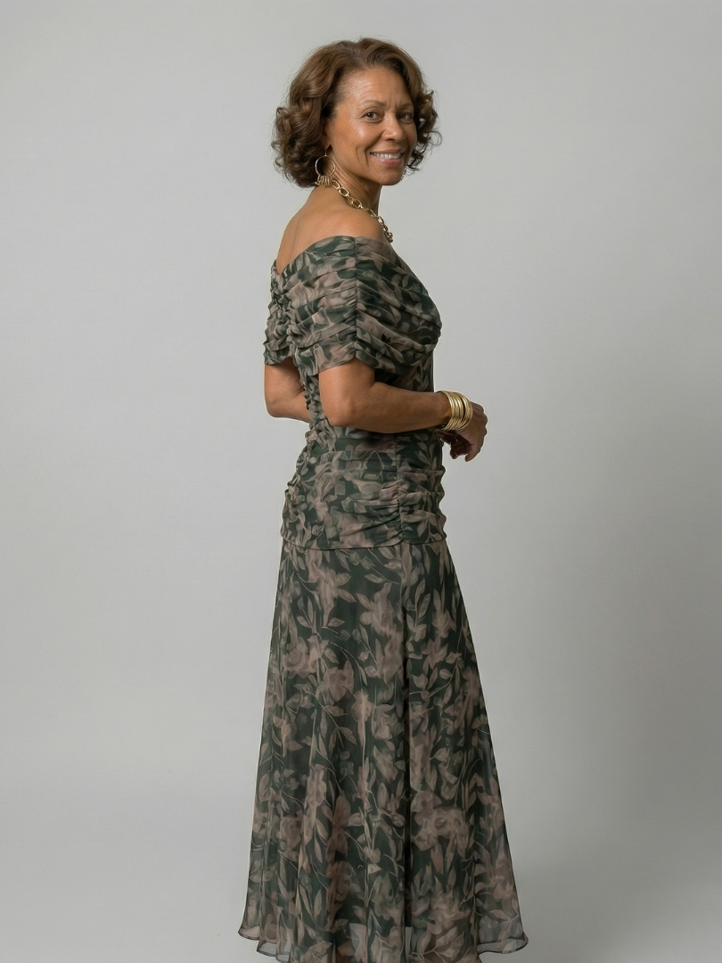 Candela | Vestido Midi Sin Hombros