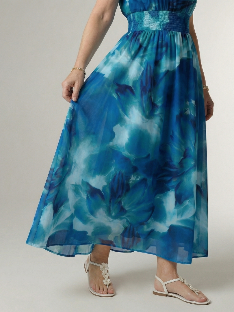 Lara | Vestido Midi con Cuello Halter