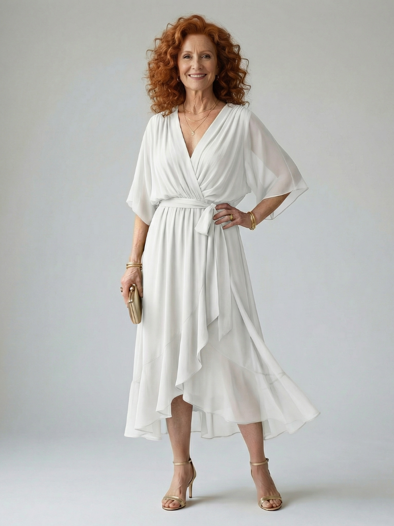 Marina | Vestido Midi con Caída Ligera