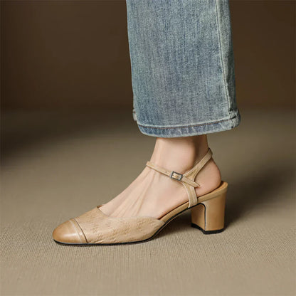 Tacones de Cuero Auténtico Valery